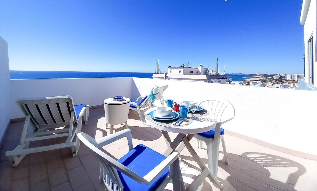 Mira Atlantico 13- Terraco Com Vista Mar E Cidade, Wifi, 80Mt Praia Quarteira Exterior photo